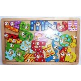 Wooden Alphabet Blocks in Tray Wooden Alphabet Blocks in Tray